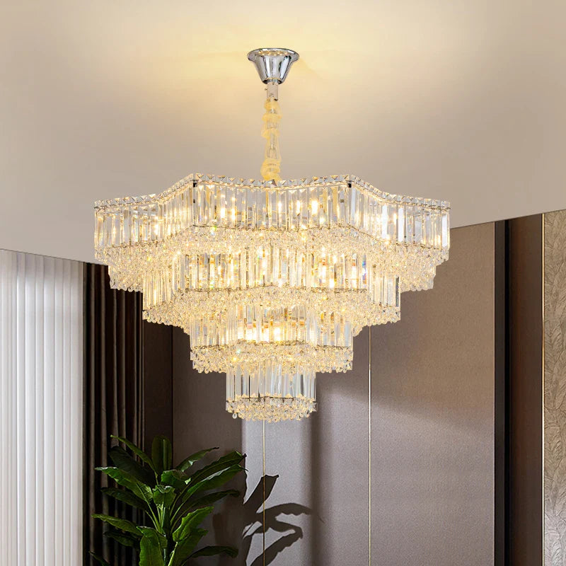 Afralia™ Crystal Livingroom Chandelier: Modern Luxury for Dining Room, Bedroom, and Hall
