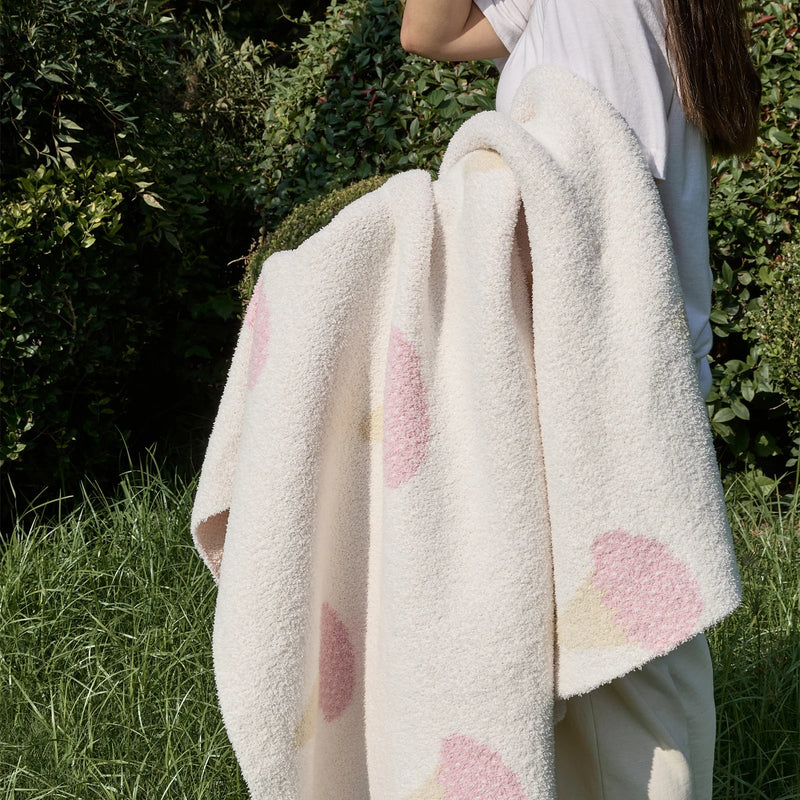 Afralia™ Kawaii Ice Cream Jacquard Blanket