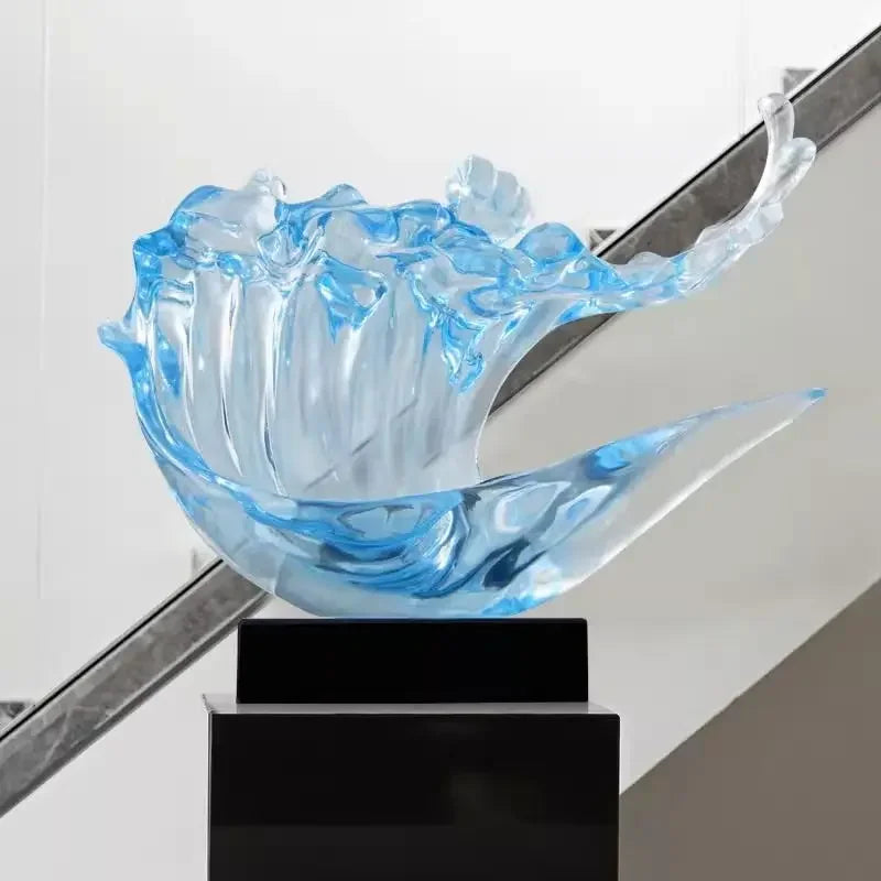 Afralia™ Wave Ornament Modern Minimalist Home Decoration Craft