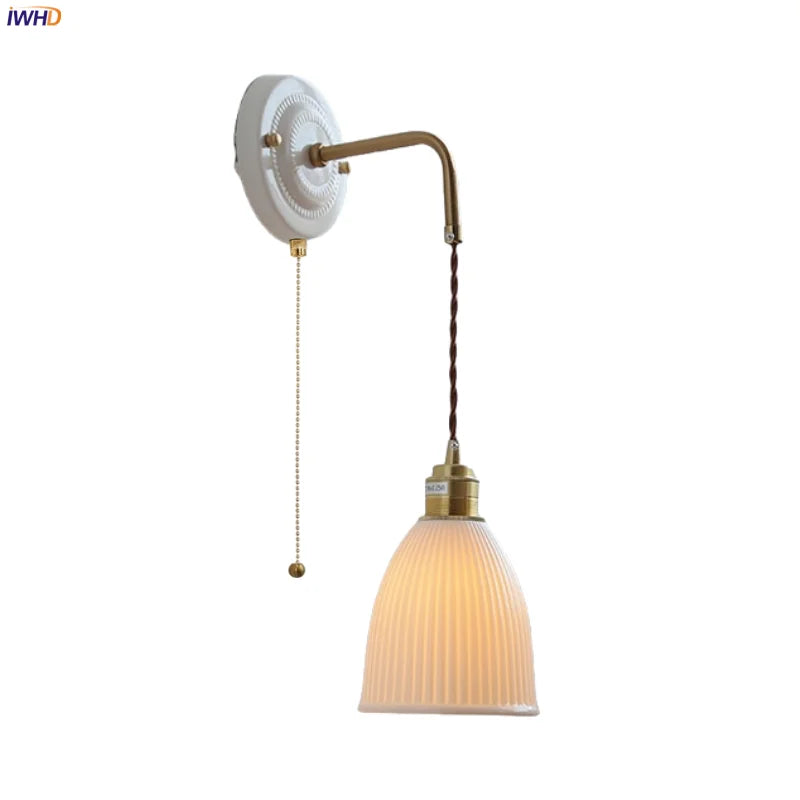 Afralia™ Nordic LED Wall Lamp 70CM Adjustable Bedroom Living Room Interior Light