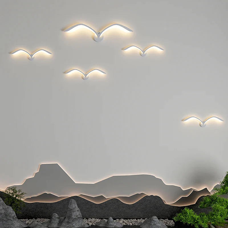 Afralia™ Seagull Wall Lamp | Luxury Bedroom & Living Room Decor