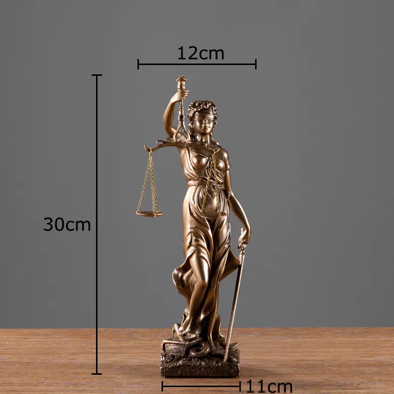 Afralia™ Justice Goddess Resin Sculpture - Room Aesthetic Decor