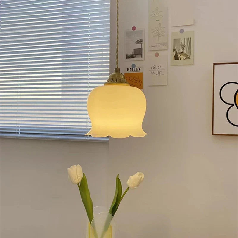 Afralia™ Brass Resin LED Pendant Lights - Vintage Luxury Hanging Lamp for Home Decor