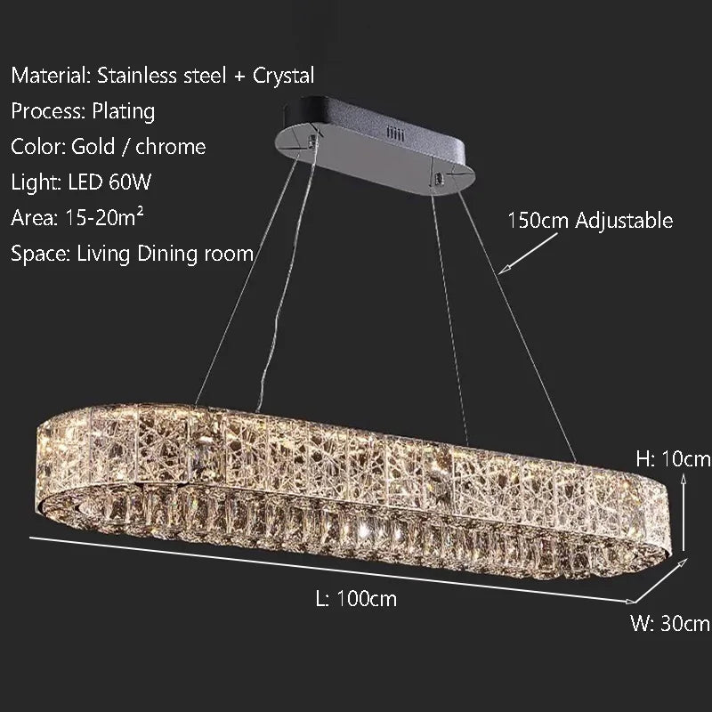 Afralia™ LED Crystal Chandelier: Modern Luxury Lighting for Stylish Home Decor