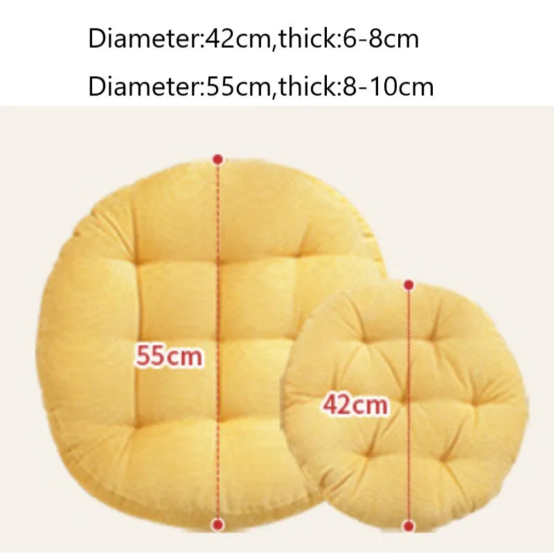 Afralia™ Premium Tufted Round Floor Chair Cushion for Yoga Meditation Living Room