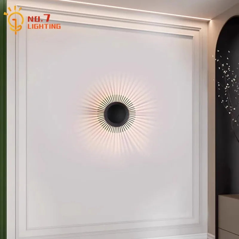 Afralia™ LED Aluminum Wall Lamp: Modern Minimalist Art Decor for Living Bedroom Hotel