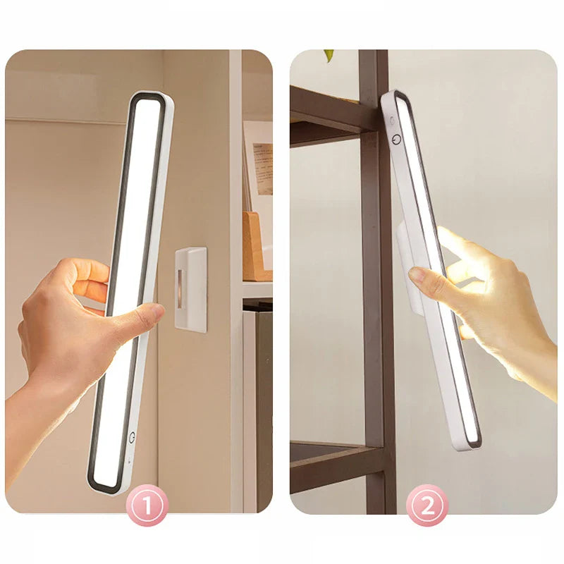 Afralia™ LED Desk Lamp Rechargeable Magnetic Reading Light with USB, Ideal for Office and Bedroom.