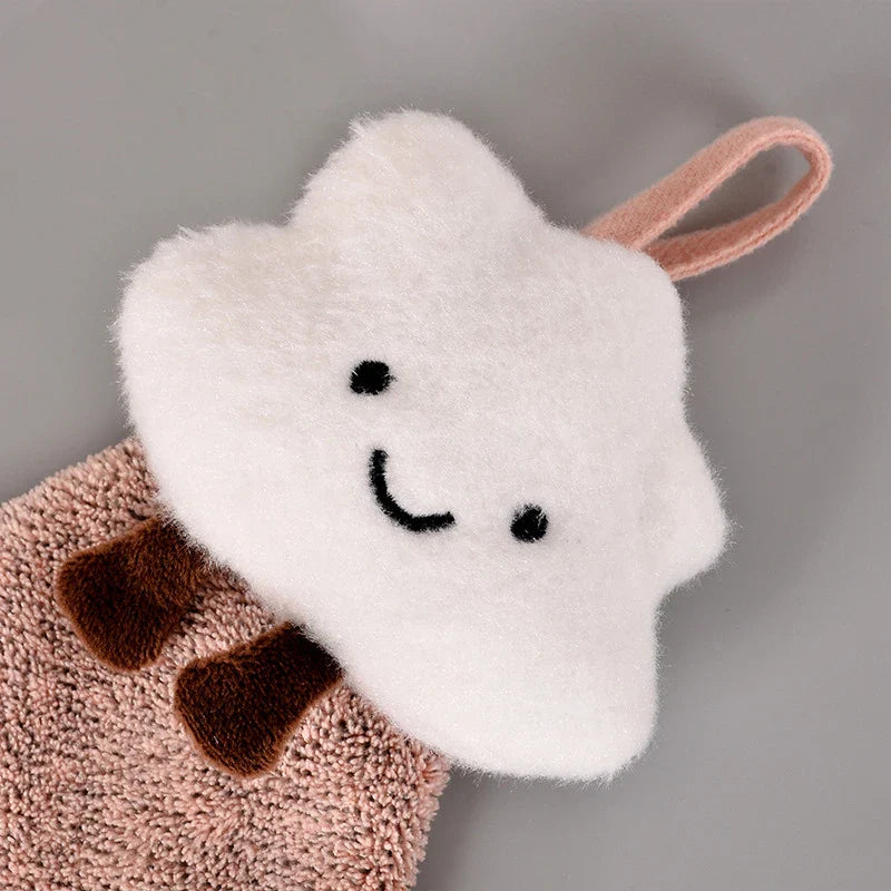 Afralia™ Cloudy Day Hand Towel - Antibacterial Bamboo Charcoal Fiber Kitchen & Bath Soft Towel