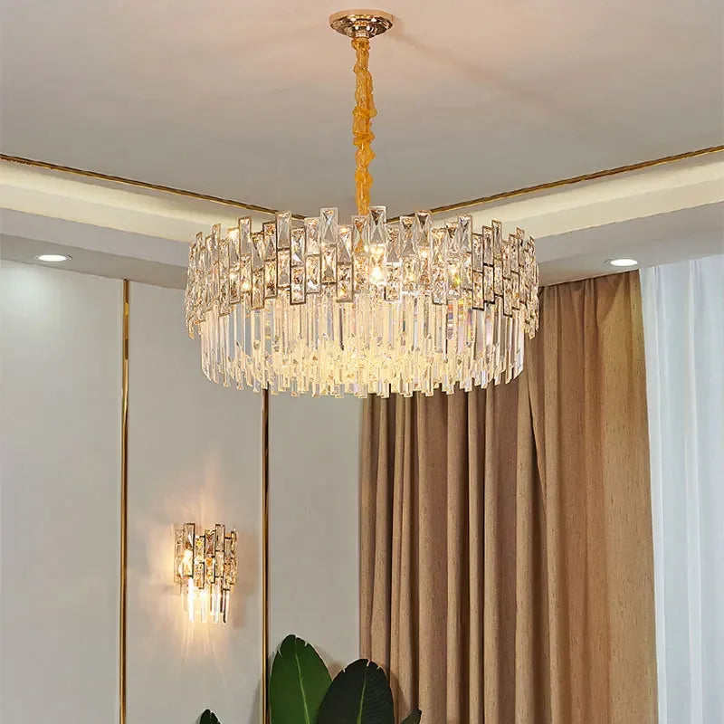 Afralia™ Modern Crystal Chandeliers for Home Decor Lighting Luxe Fixtures