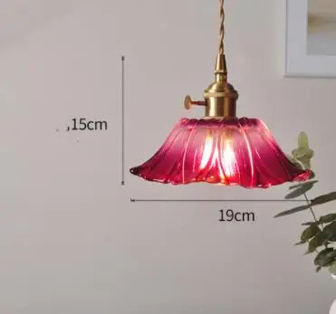 Afralia™ Blue Glass Pendant Lights for Bedroom Dinning Living Room