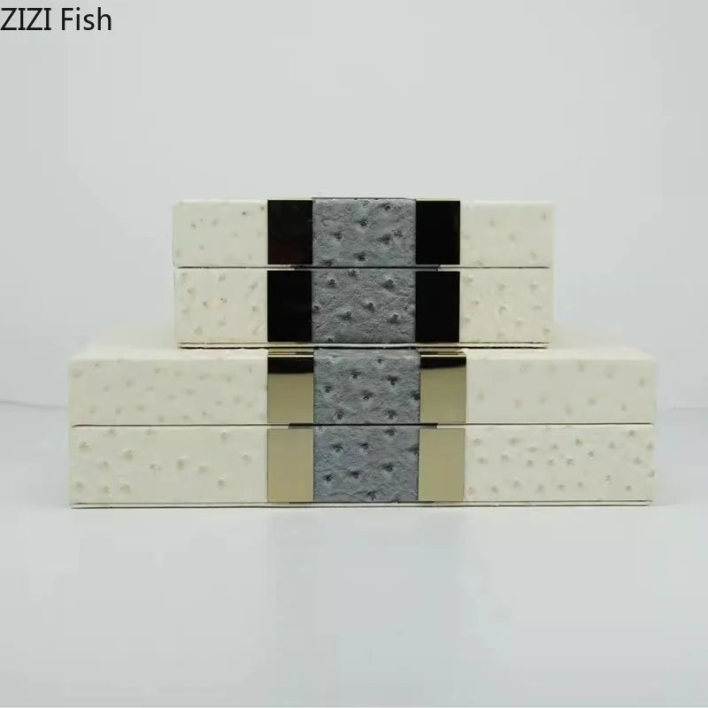 Afralia™ Leather Jewelry Boxes Wood Cosmetic Jars Jewelry Storage Jar