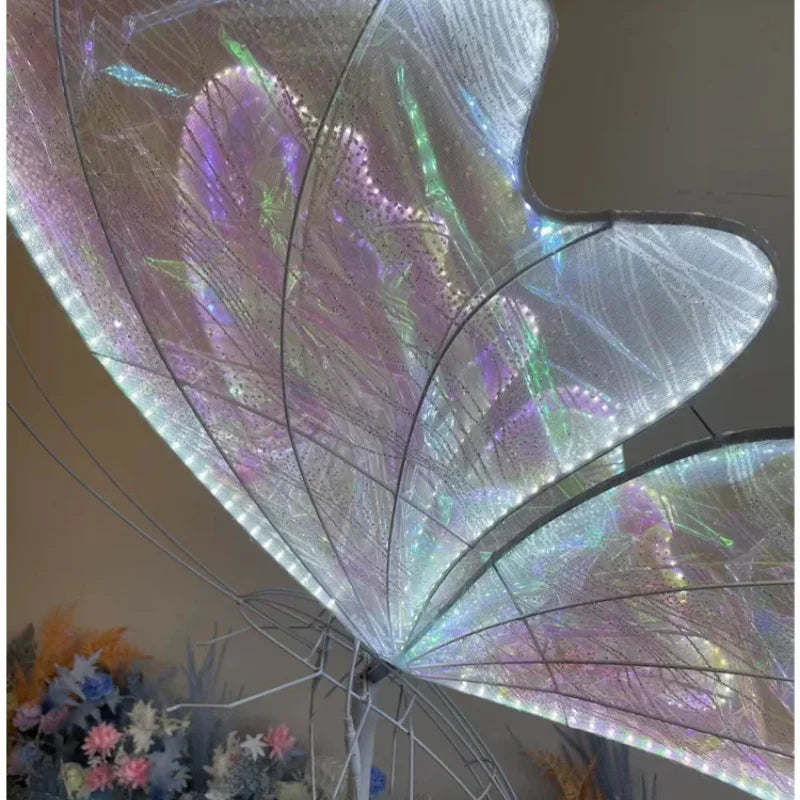 Afralia™ Luminescent Butterfly LED Wedding Party Decor Stage Lead