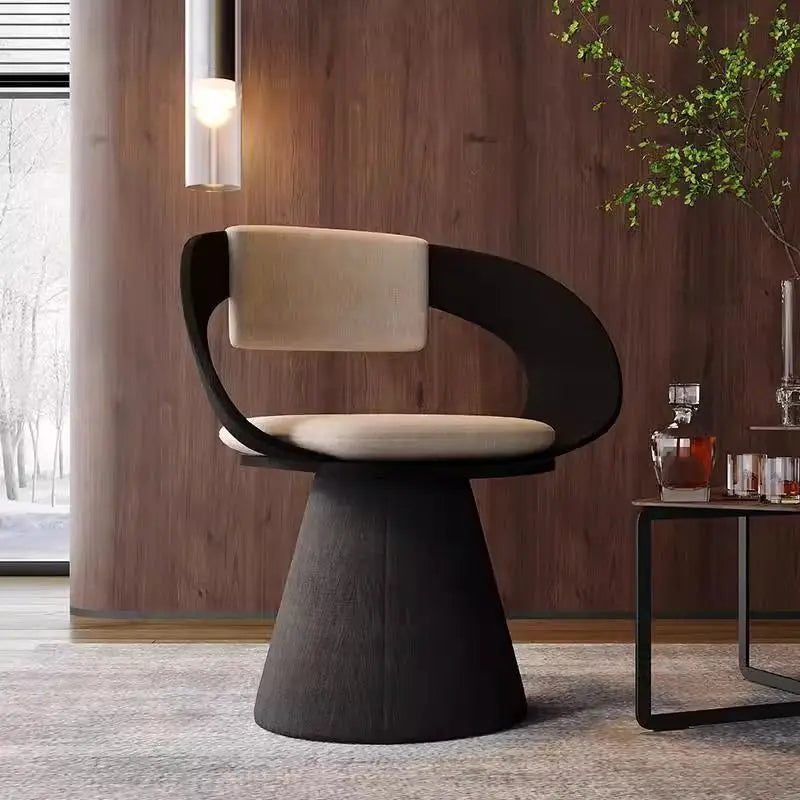 Afralia™ Rotating Dressing Stool: Modern Luxury Living Room Chair