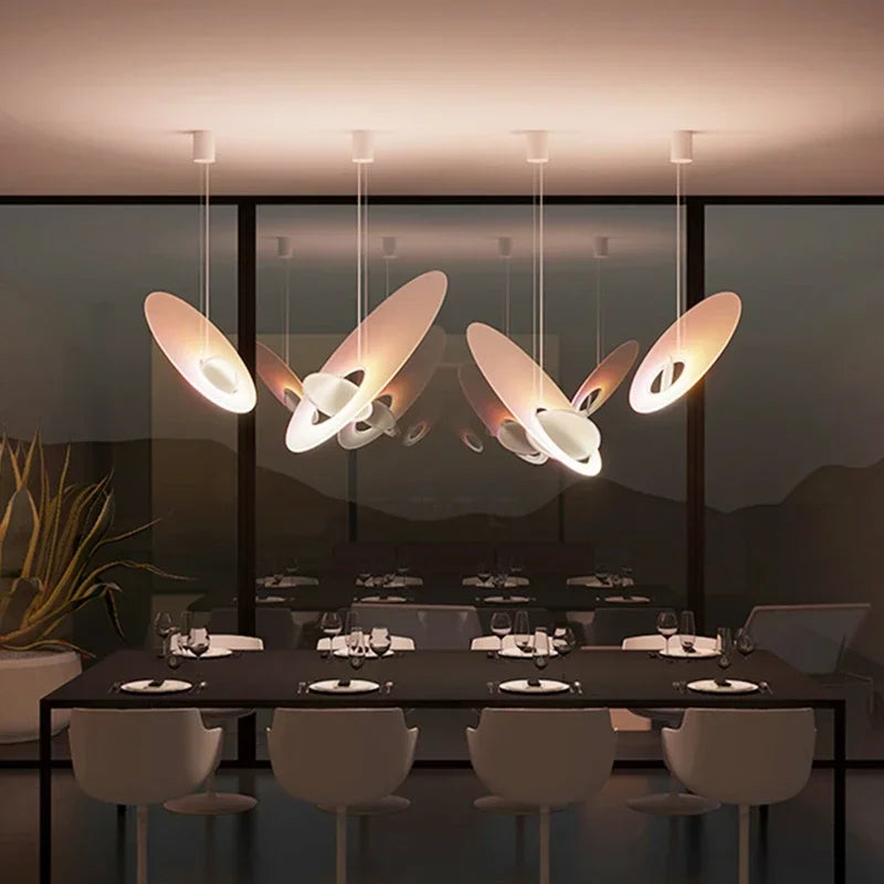 Afralia™ Rotatable LED Chandelier - Modern Satellite Pendant Light for Dining, Events & Decoration