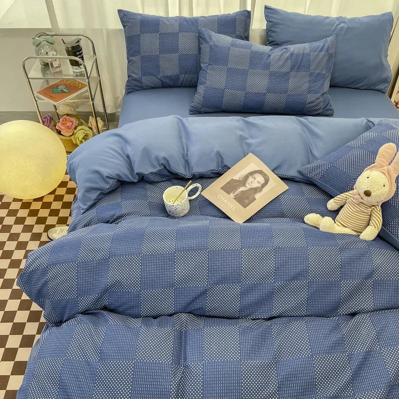 Afralia™ Geometric Pattern Bedding Sets: King & Queen Sizes, Smooth & Breathable Bedclothes