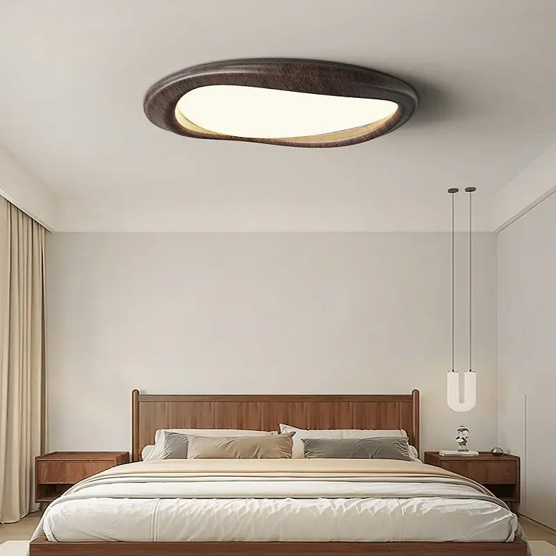 Afralia™ LED Wood Chandeliers for Bedroom Living Room Indoor Lighting Décor