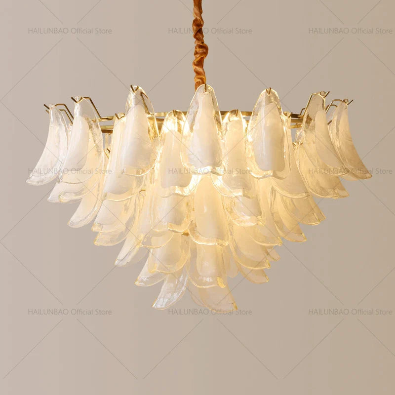 Afralia™ Magnolia Crystal Chandelier: Elegant French Style Dining Room Art Light