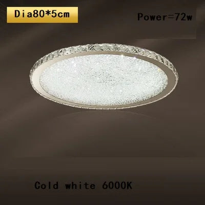 Afralia™ Crystal Round Ceiling Lamp: Nordic Light Luxury LED Home Lighting for Bedroom and Living Room