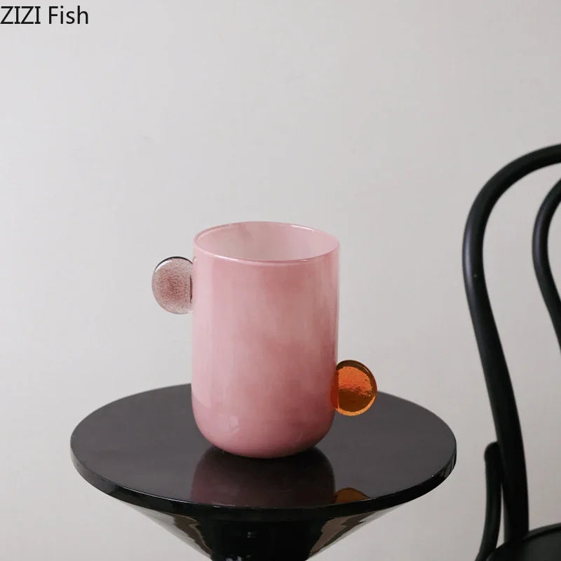 Afralia™ Glass Vase: Candy Color Modern Design for Floral Arrangement and Desk Decoration