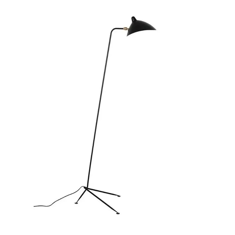 Afralia™ Black Serge Mouille Tripod Floor Lamp - Loft Industrial Standing Lamp