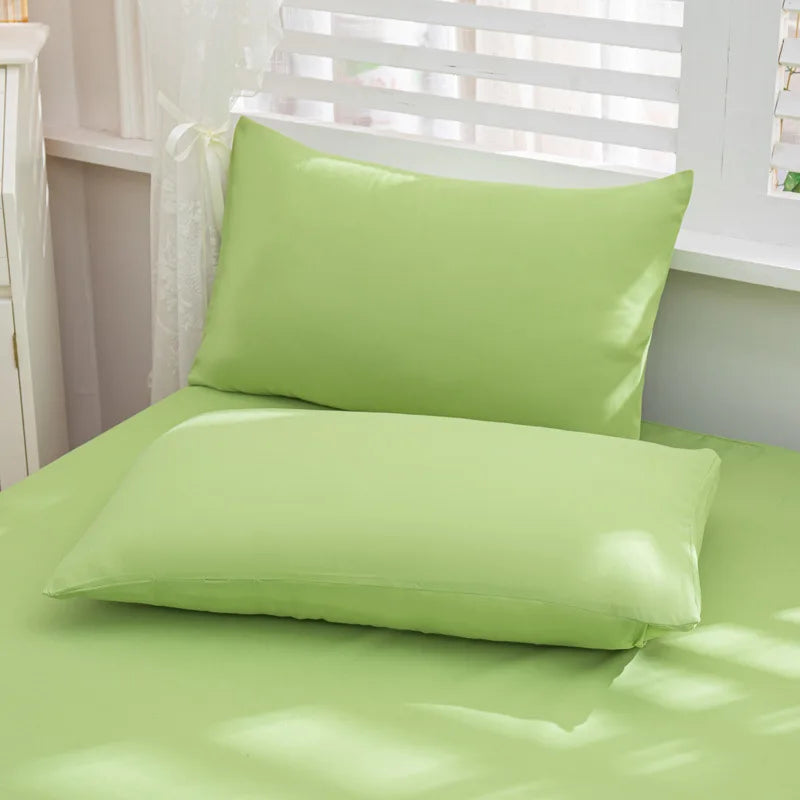 Afralia™ Soft Sanding Fitted Sheet Queen Size Elastic Band Skin-Friendly Durable Mattress Protector