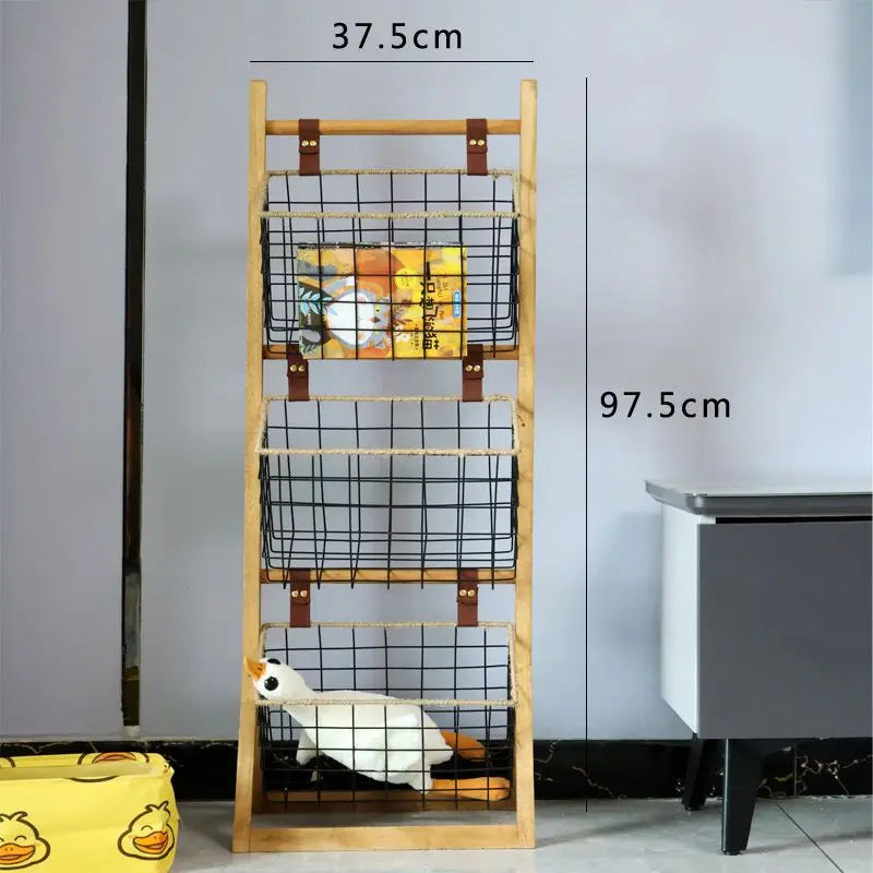 Afralia™ Metal Storage Rack for Home, Living Room, Kitchen - Multi-functional Storage Shelves