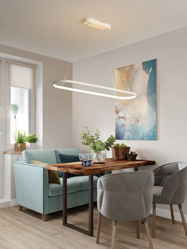 Afralia™ Modern LED Chandeliers for Kitchen Dining Living Room Ceiling Pendant Light