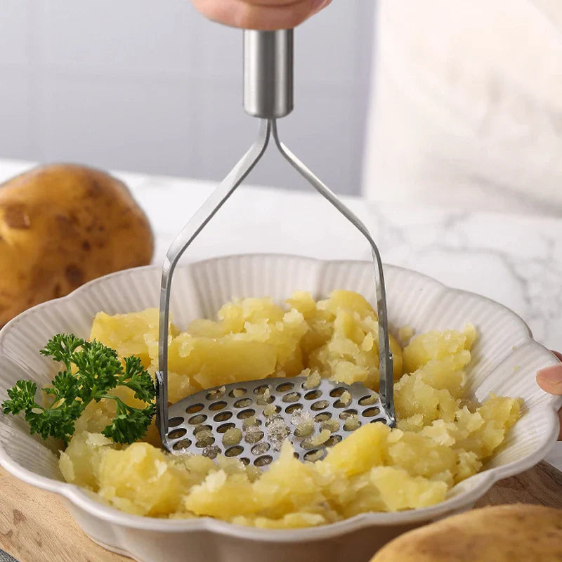 Afralia™ Stainless Steel Potato Masher & Food Crusher