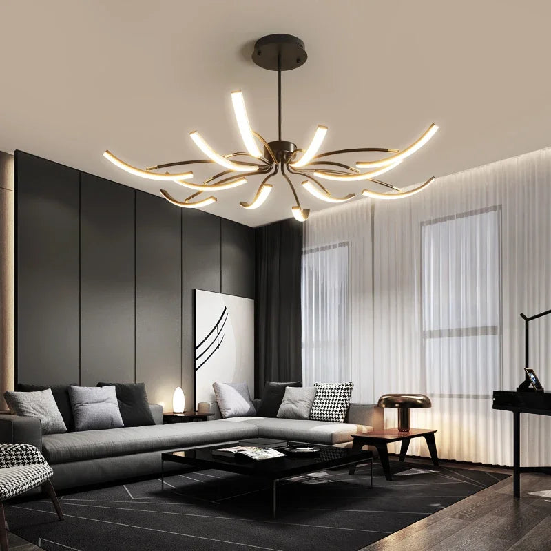 Afralia™ LED Chandeliers for Modern Living Room Bedroom Study Kitchen Lighting