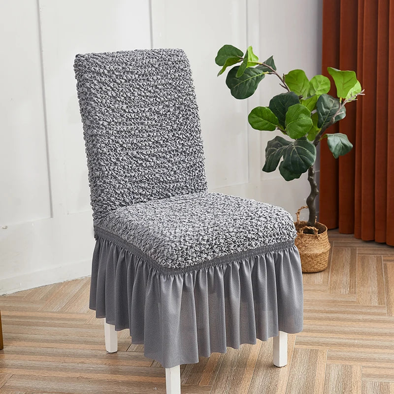 Afralia™ Stretch Solid Chair Cover Protector - Wrinkle-Resistant, Premium Quality