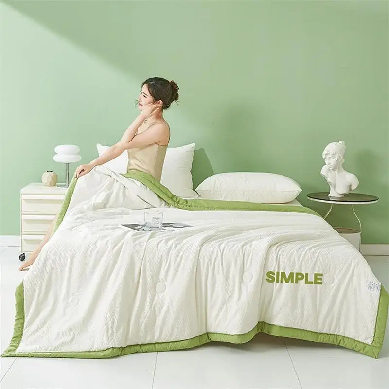 Afralia™ Summer Cool Quilt with Soybean Fiber for Single Double Bed