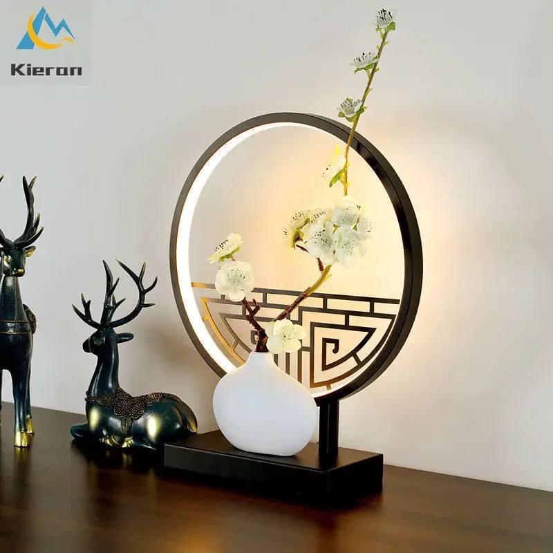 Afralia™ Minimalist Flower LED Desk Lamp Iron Art Table Lamp Dimming Floor Lamp