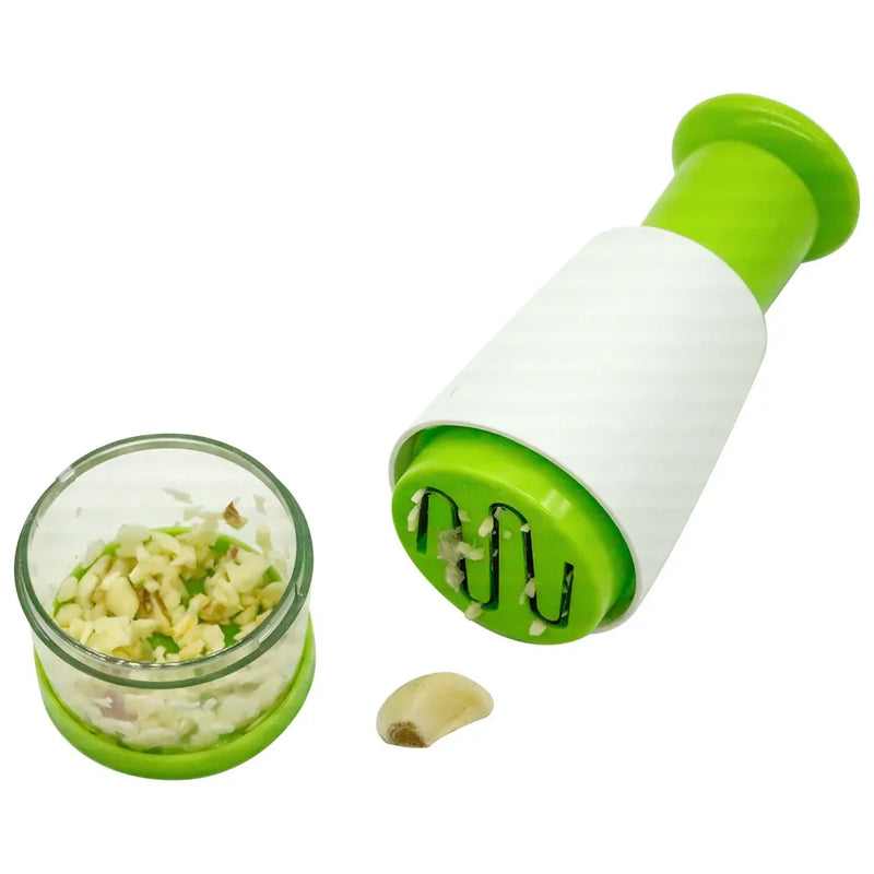 Afralia™ Vegetable Chopper Slicer Press Multi-function Cutter Garlic Press Kitchen Peeler