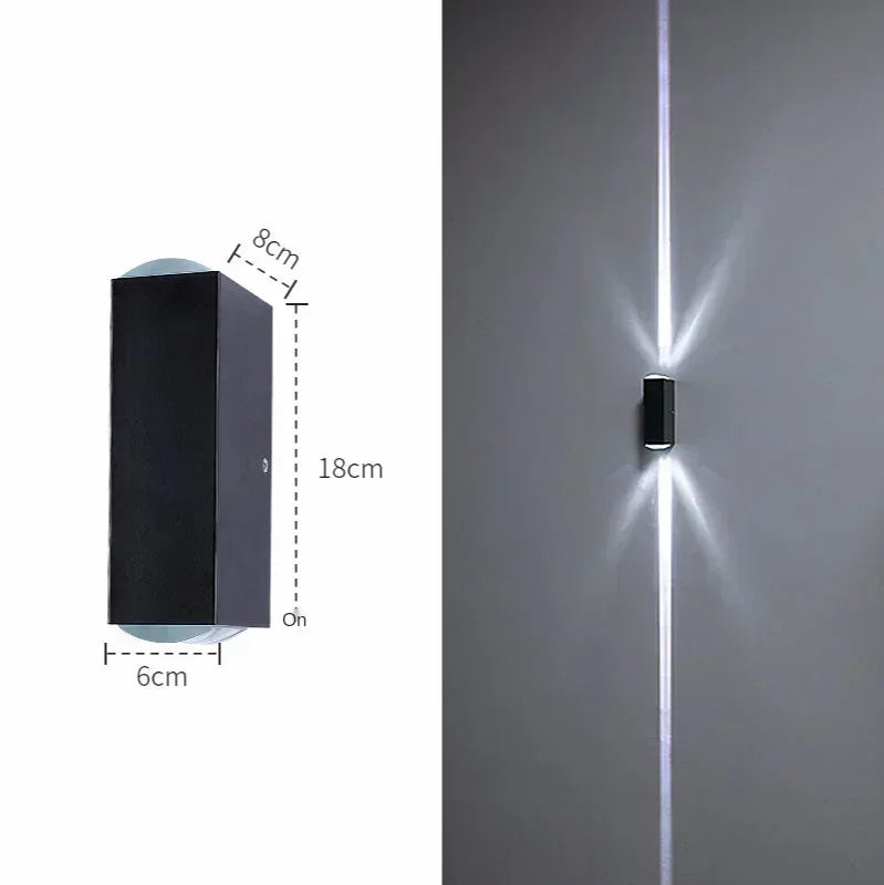 Afralia™ Aluminum Waterproof Porch Spot Wall Lamp: High Power Indoor Outdoor Light