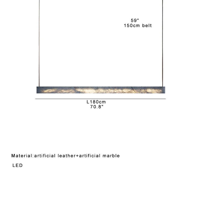 Afralia™ Marble Design LED Pendant Light for Home Decor and Office Spaces