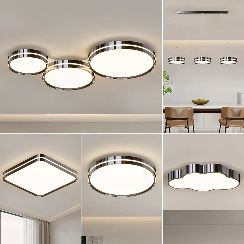 Afralia™ Modern LED Chandeliers for Living Room, Dining Room, Bedroom - Indoor Lighting