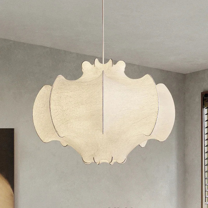 Afralia™ Wabi Sabi Silk Pendant Lights: Nordic Indoor Lighting for Living Room, Bedroom & Dining Area