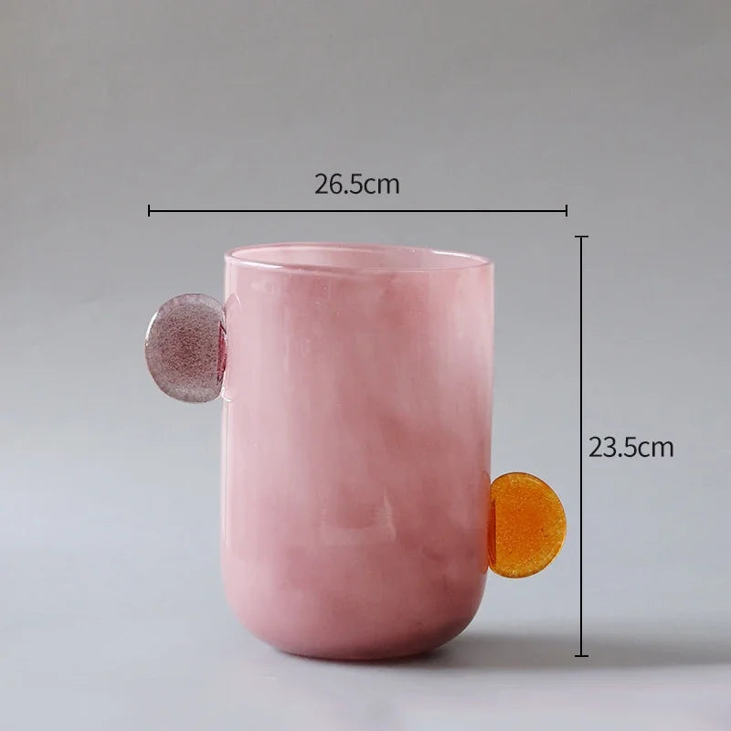 Afralia™ Glass Vase: Candy Color Modern Design for Floral Arrangement and Desk Decoration