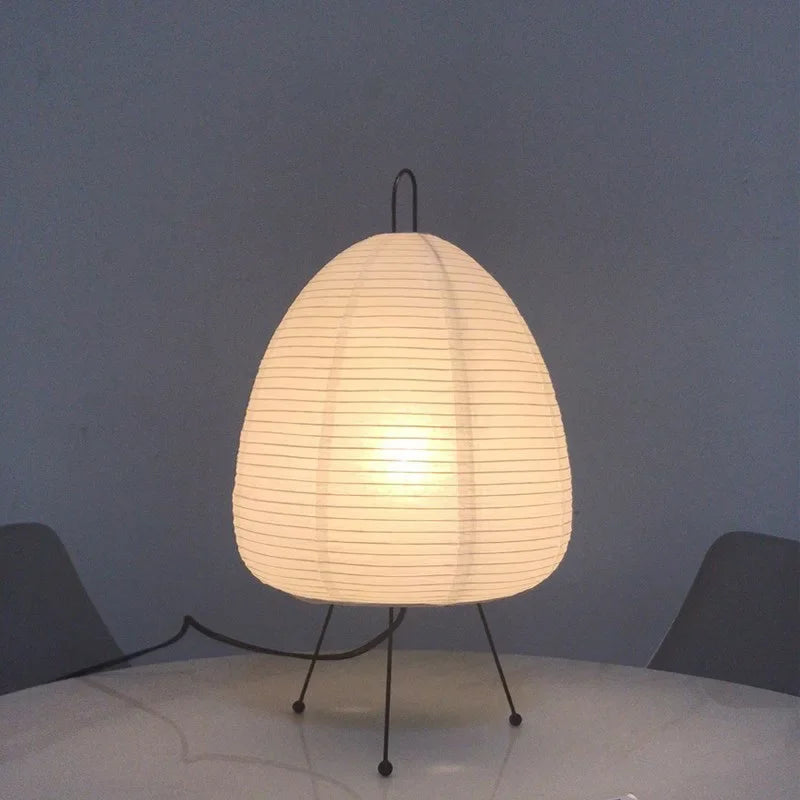 Afralia™ Japanese Rice Paper Floor Lamp by Noguchi Yong for Bedroom and Parlor Lighting