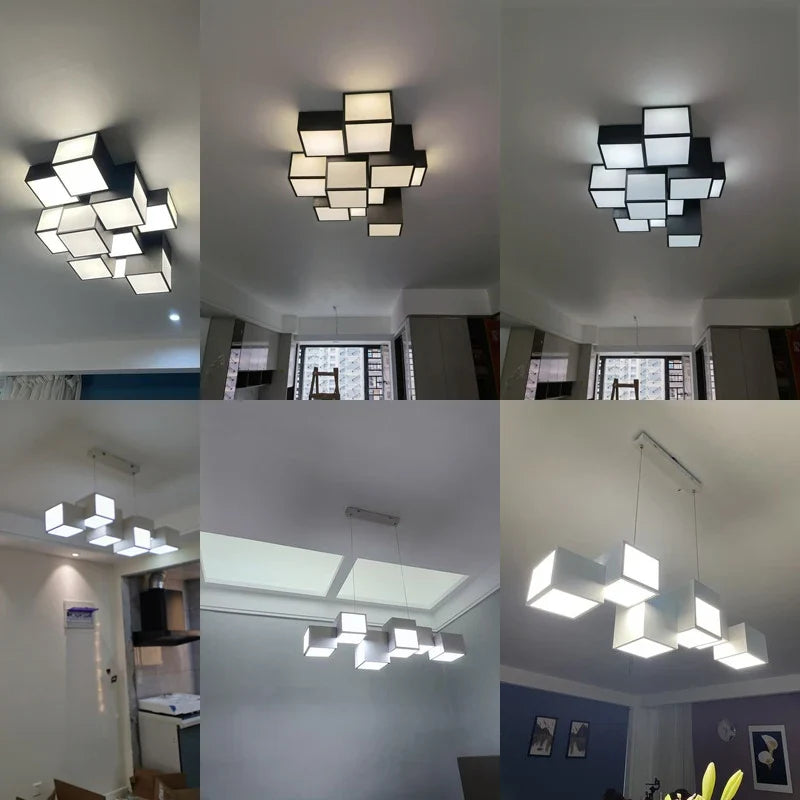 Afralia™ LED Chandeliers: Modern Minimalist Living Room Ceiling Light Fixture