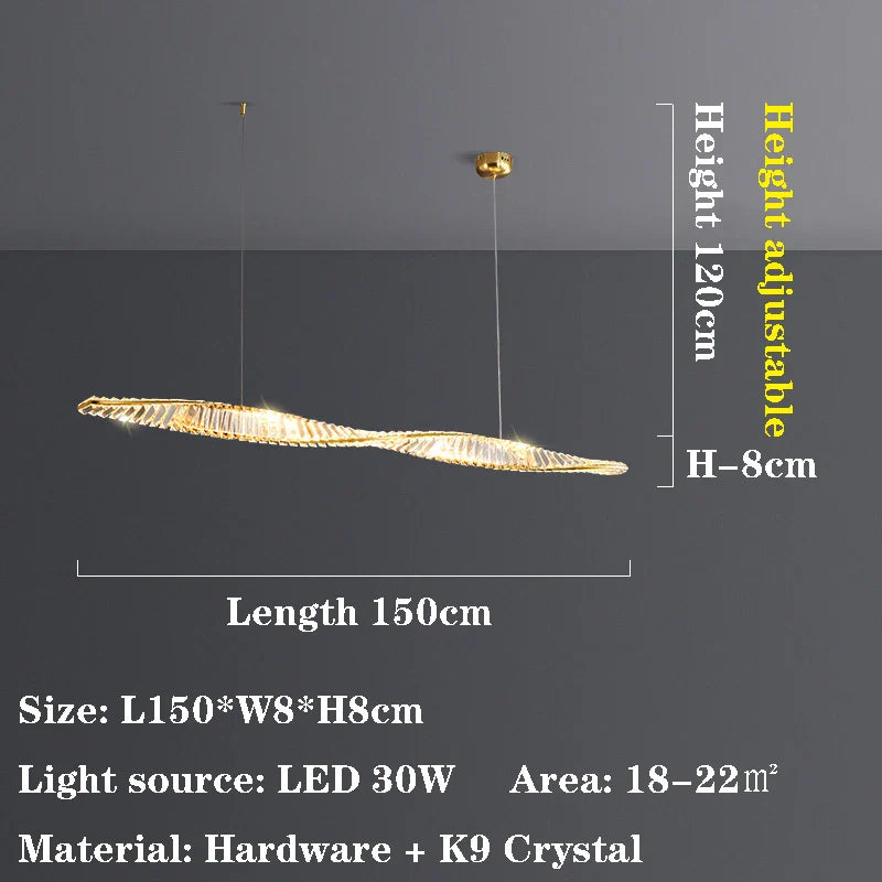 Afralia™ Crystal Chandelier: Modern Luxury for Dining Room and Bar