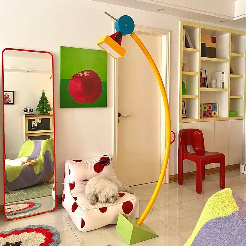 Afralia™ Kids' Treetop LED Floor Lamp: Colorful Nordic Design for Children's Room