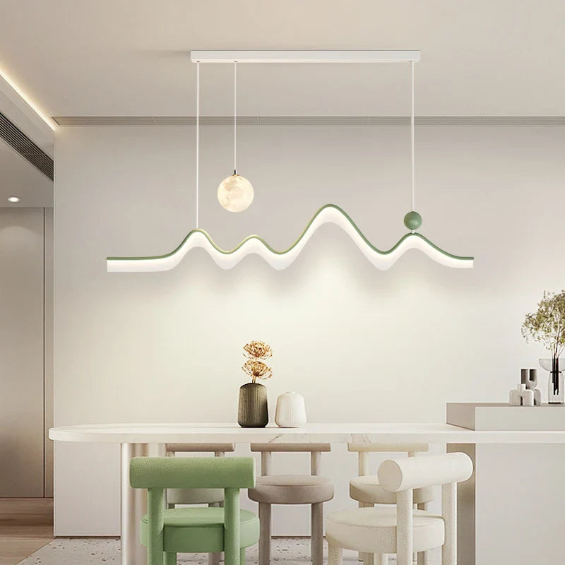 Afralia™ LED Chandelier: Modern Minimalist Pendant Light for Dining Room, Kitchen, Home Lighting
