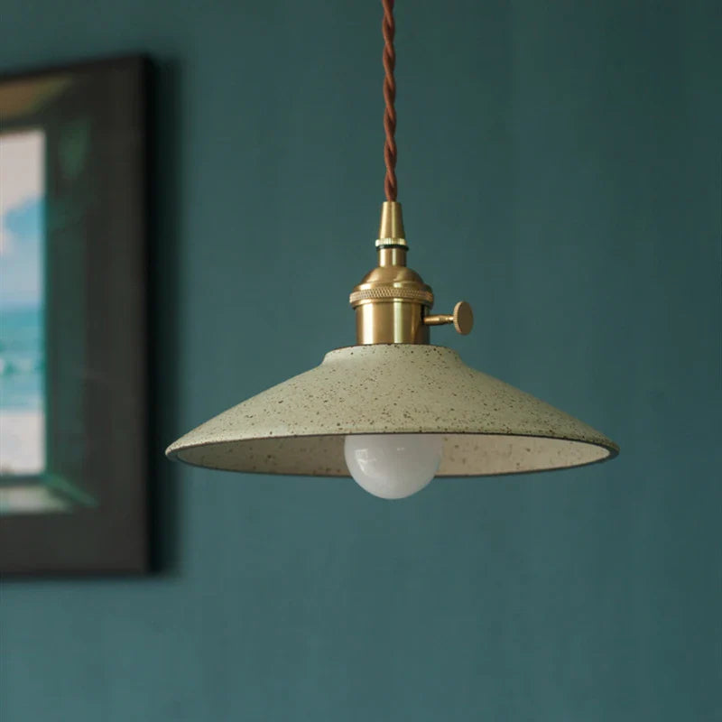 Afralia™ Ceramic LED Pendant Lamp Copper Hanglamp for Dining Living Room Lighting