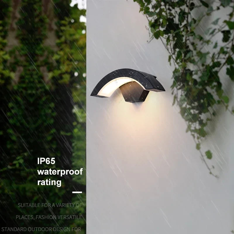 Afralia™ LED Waterproof Outdoor Wall Lights Sensor Lamp for Porch Garden Balcony