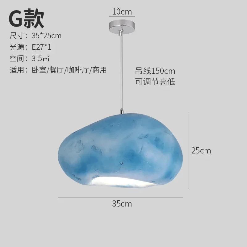 Afralia™ Minimalist Resin Pendant Light: Modern Nordic Chandelier for Restaurant and Bar Counter