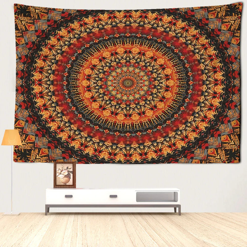 Afralia™ Mandala Tapestry Wall Hanging for Boho Witchcraft Decor