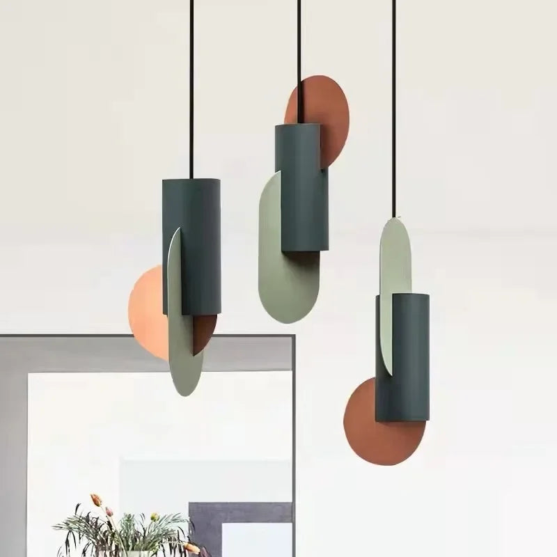 Afralia™ Macaron Pendant Light: Stylish Italian Design for Living Room, Bedroom, and Restaurant