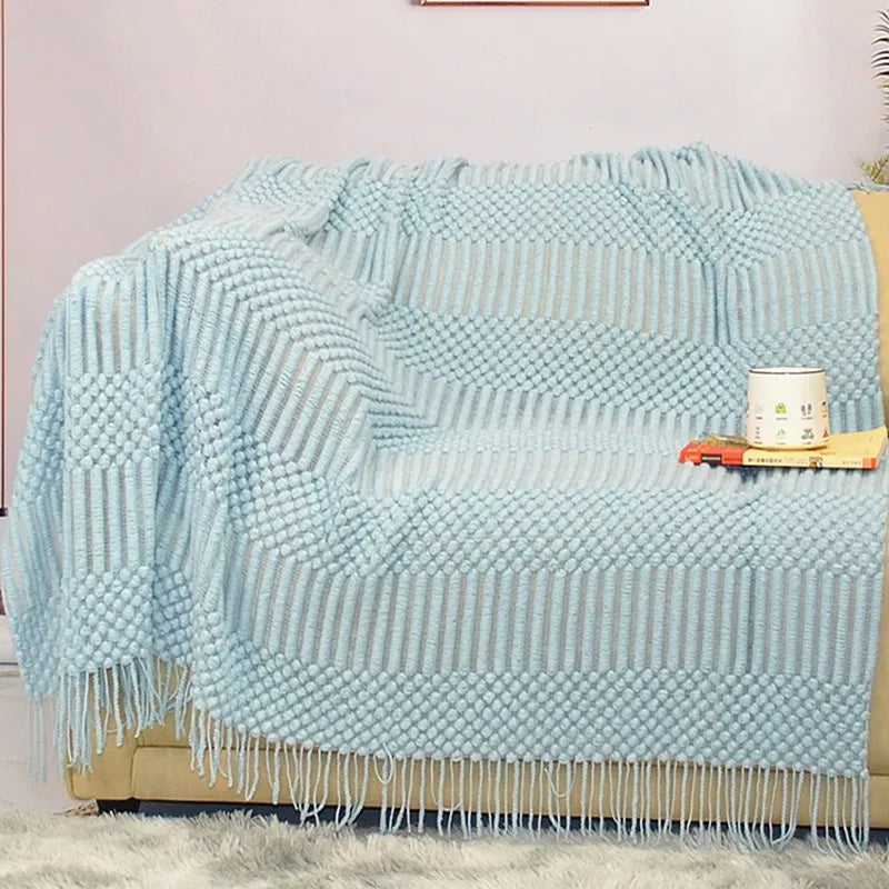 Afralia™ Modern Knit Throw Blanket - Cozy Sofa & Bed Cover