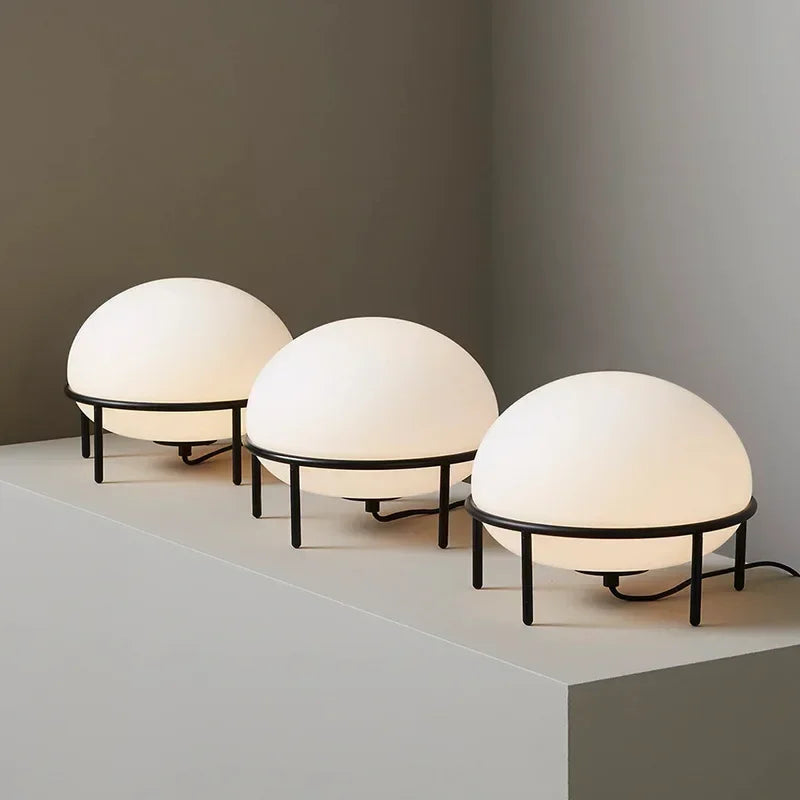 Afralia™ Glass Ball Table Lamp for Bedroom Living Room